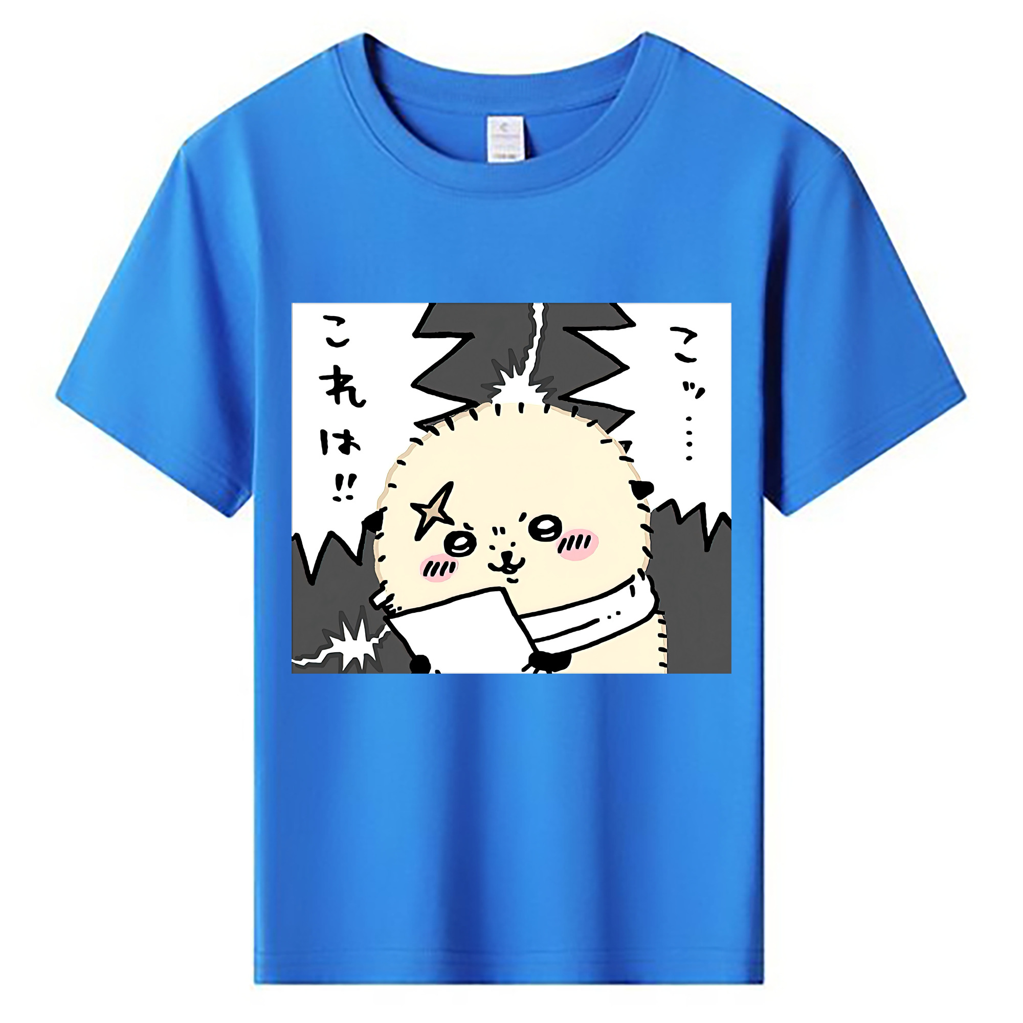 （画像用） ちいかわ ラッコ Chii-kawa Sea otter 綿100％キッズTシャツ（フロントプリント）